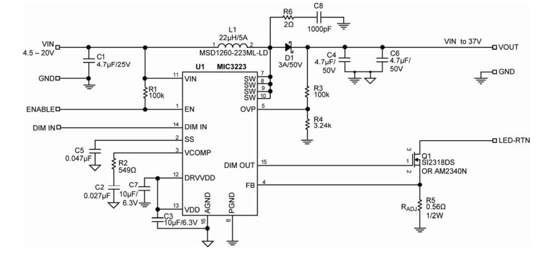 Schematic - Microchip Technology MIC3223 Evaluation Board (ADM00939) Schematic - Microchip Technology MIC3223 Evaluation Board (ADM00939)