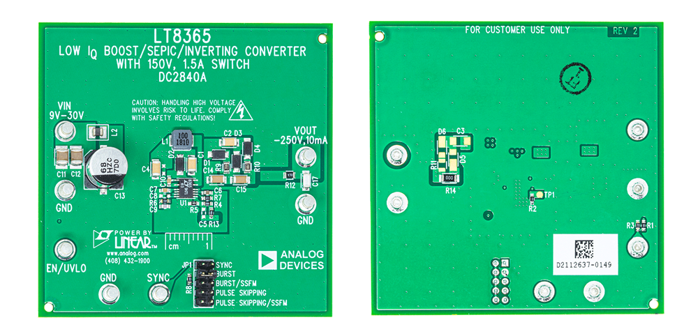 Location Circuit - Analog Devices Inc. LT8365 Demo Board DC2840A Location Circuit - Analog Devices Inc. LT8365 Demo Board DC2840A