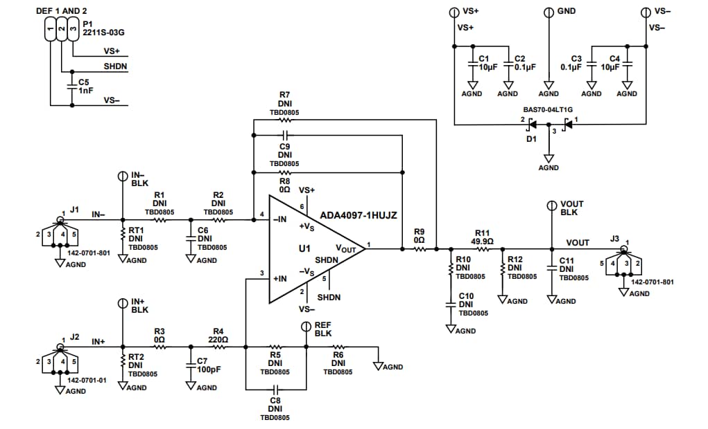 Schematic - Analog Devices Inc. EVAL-A4098-1HUJZ Evaluation Board Schematic - Analog Devices Inc. EVAL-A4098-1HUJZ Evaluation Board