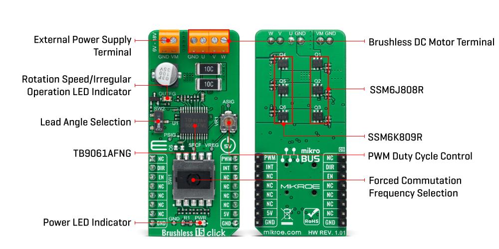Mikroe Brushless 15 Click Mikroe Brushless 15 Click